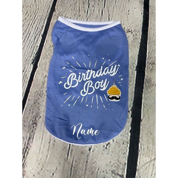 Other - NWT Custom birthday boy dog shirt